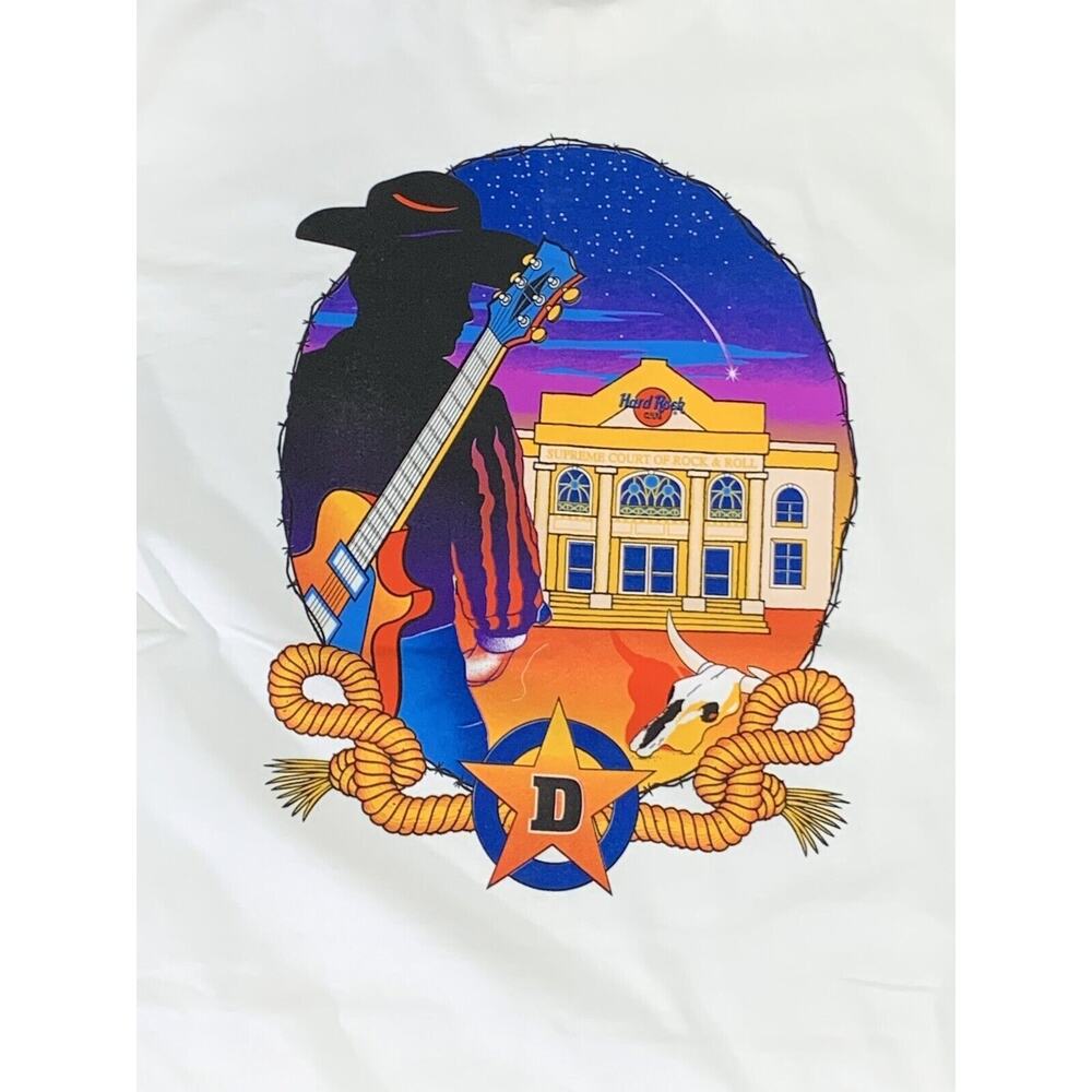Vintage Hard Rock Cafe T Shirt L Short Sleeve Heavy Tee Dallas Texas made USA